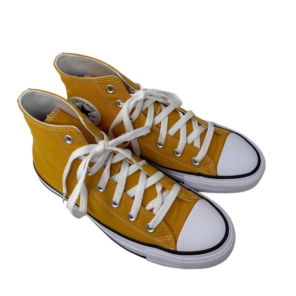 Converse Chuck Taylor High Top Shoe Canvas Orange For Women Casual Skate A09970C - Picture 3 of 10